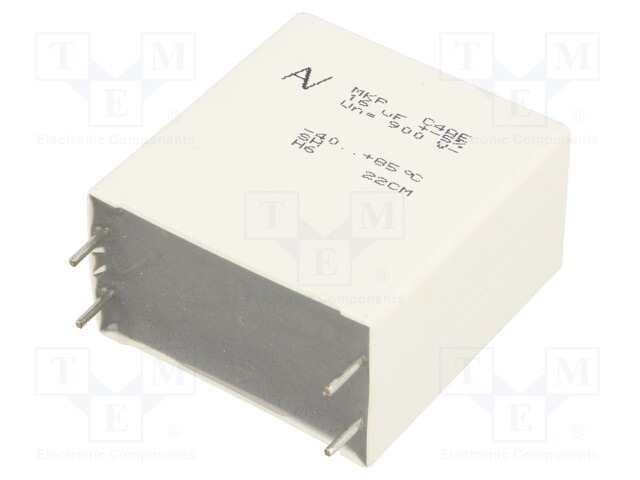 Capacitor: polypropylene; DC-Link; 16uF; ESR: 4.8mΩ; C4AE; THT; ±5%