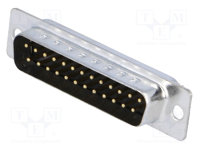 D-Sub; PIN: 25; plug; male; turned contacts; soldering; for cable