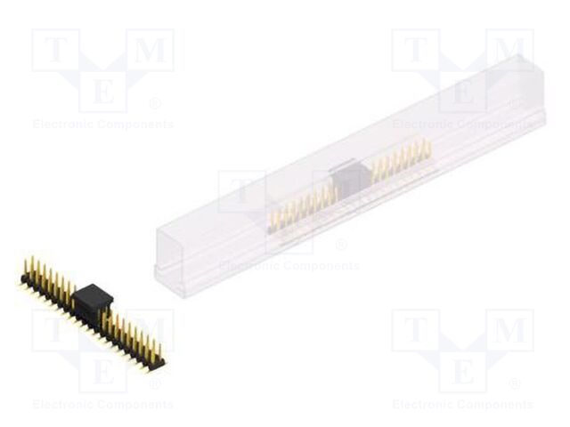 Connector: pin strips; pin header; male; PIN: 44; 2mm; SMT; 2x22