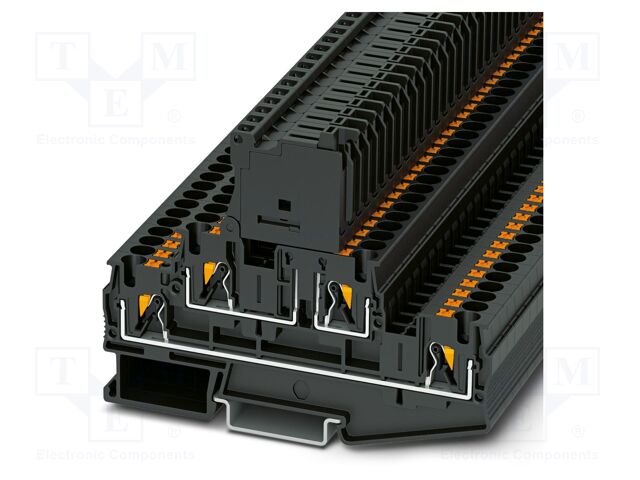 Splice terminal: rail; PA; terminals: 4; W: 6.2mm; H: 102.9mm