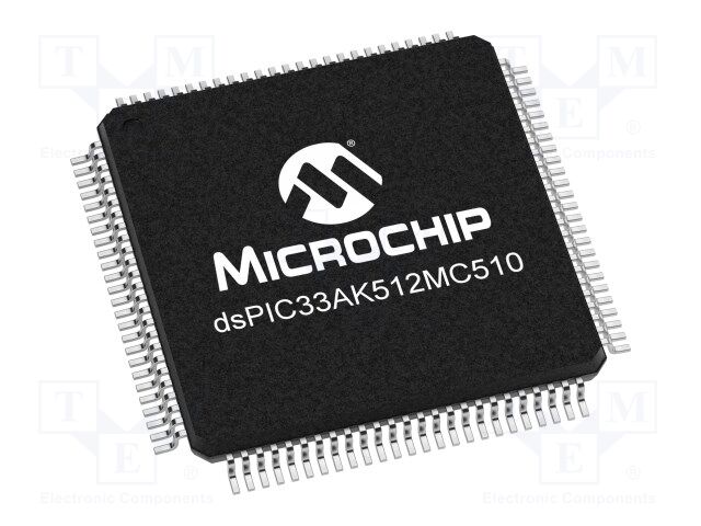 IC: dsPIC microcontroller; 64kB; 64kBSRAM; TQFP100; 3÷3.6VDC
