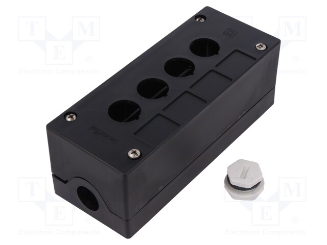 Enclosure: for remote controller; X: 72mm; Y: 180mm; Z: 65mm; black