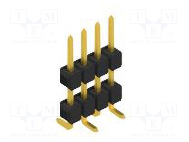 Connector: pin strips; pin header; male; PIN: 4; 2.54mm; SMT; 1x4