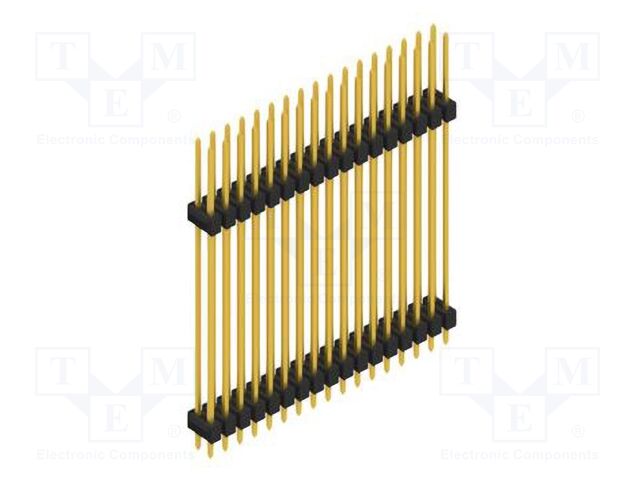 Connector: pin strips; pin header; male; PIN: 34; 2.54mm; THT; 2x17