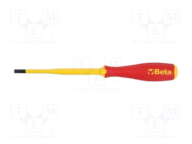 Screwdriver: insulated; slim; slot; 1x4.5mm; Blade length: 125mm