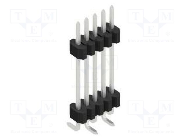 Connector: pin strips; pin header; male; PIN: 5; 1.27mm; SMT; 1x5