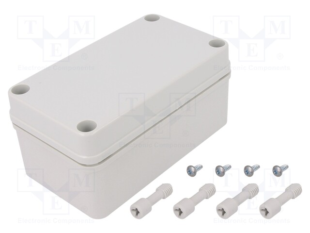 Enclosure: multipurpose; X: 80mm; Y: 140mm; Z: 65mm; PICCOLO; grey