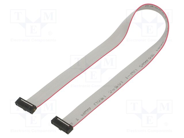 Ribbon cable with IDC connectors; Tape ph: 0.64mm; 266.7mm