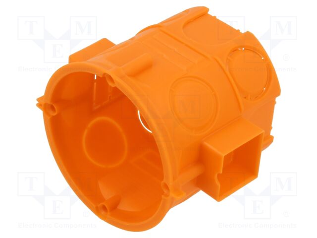 Enclosure: junction box; Ø: 65mm; plaster embedded; IP20; serial