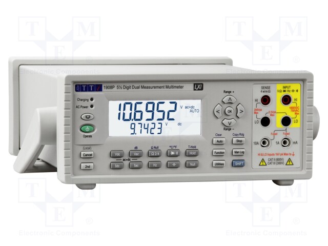 Benchtop multimeter; LCD 5,5 digit 17mm,LCD 6 digit 10mm