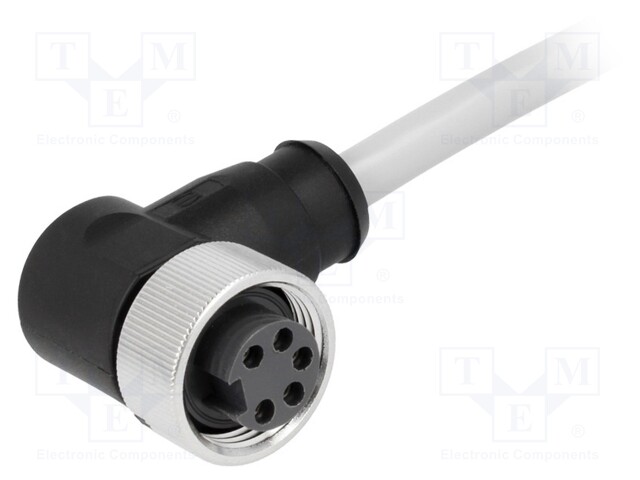 Plug; 7/8"; 3m; female; PIN: 5; angled 90°; with lead; PVC