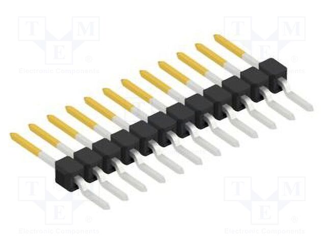 Connector: pin strips; pin header; male; PIN: 12; 2.54mm; SMT; 1x12