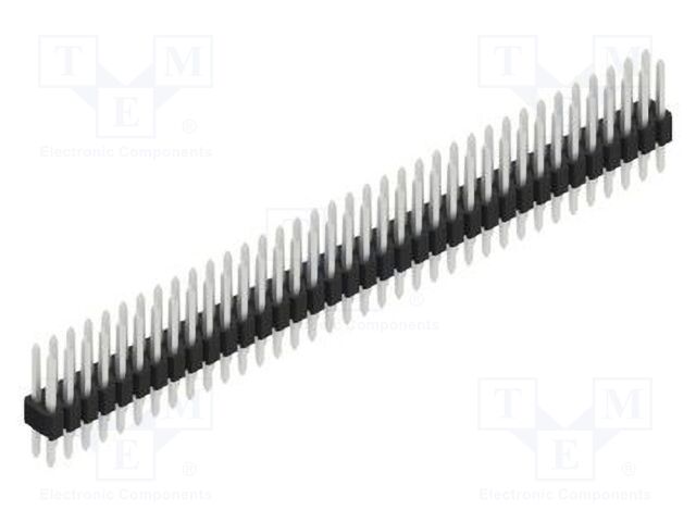 Connector: pin strips; pin header; male; PIN: 72; 1.27mm; THT; 2x36