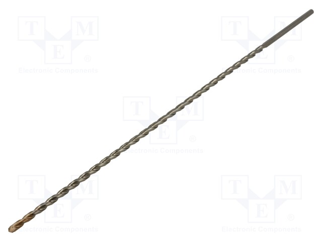 Drill bit; for concrete; Ø: 6mm; L: 400mm; cemented carbide