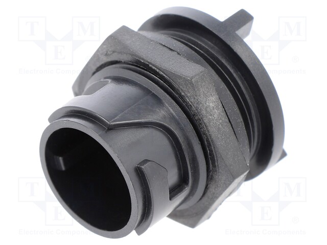 Connector: circular; socket; male; PIN: 3; w/o contacts; UL94V-0