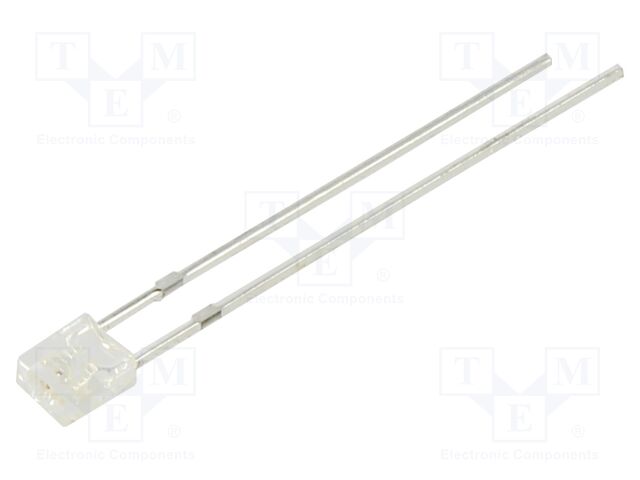 LED; red; 2x3mm; 8mcd; 80°; 20mA; 2VDC