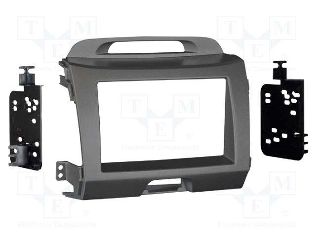 Radio frame; Kia; 2 DIN; grey