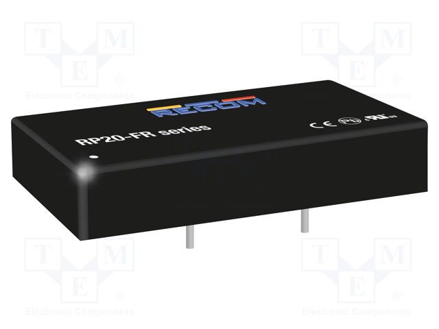 Converter: DC/DC; 20W; Uin: 43÷160V; Uout: 15VDC; 2"x1"; 40.89g