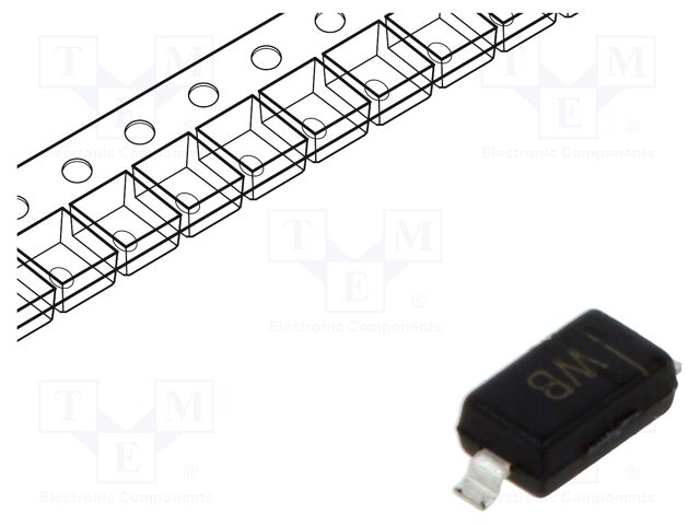 Diode: switching; SMD; 100V; 0.15A; 4ns; SOD123; Ufmax: 1.25V; 400mW