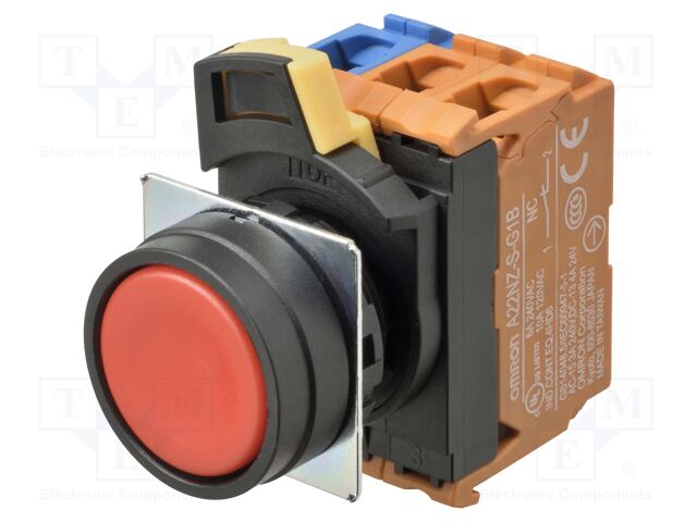 Switch: push-button; 22mm; Stabl.pos: 1; flat; Pos: 2