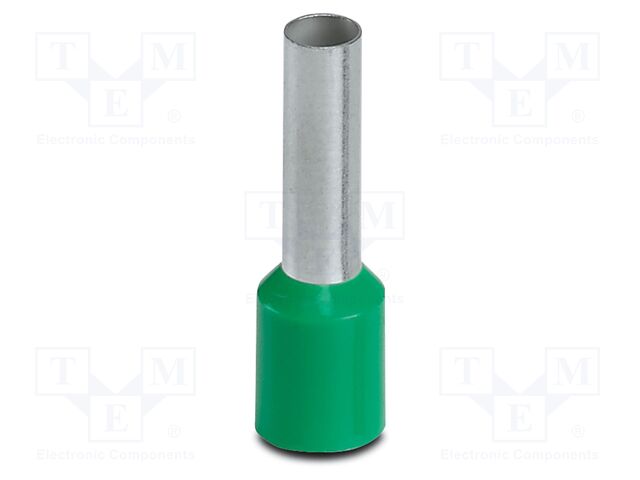 Tip: bootlace ferrule; insulated; copper; 6mm2; Bit len: 12mm