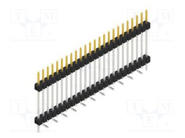 Connector: pin strips; pin header; male; PIN: 24; 2.54mm; SMT; 1x24