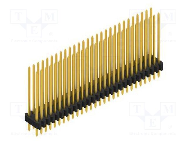 Connector: pin strips; pin header; male; PIN: 56; 1.27mm; THT; 2x28
