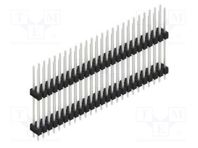 Connector: pin strips; pin header; male; PIN: 50; 2.54mm; THT; 2x25