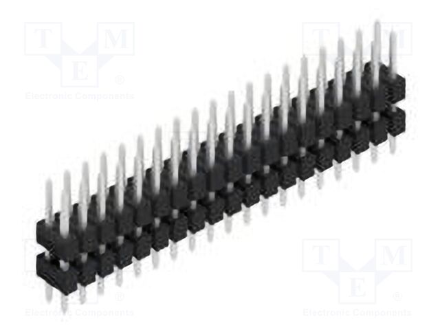 Connector: pin strips; pin header; male; PIN: 38; 2.54mm; THT; 2x19