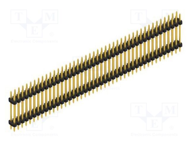 Connector: pin strips; pin header; male; PIN: 86; 2mm; THT; 2x43