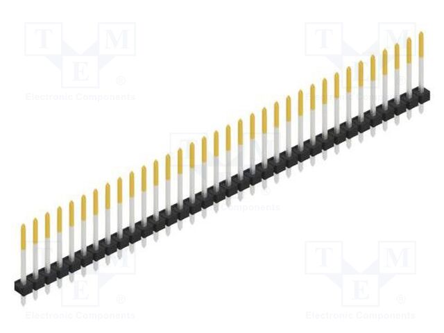 Connector: pin strips; pin header; male; PIN: 34; 2.54mm; THT; 1x34
