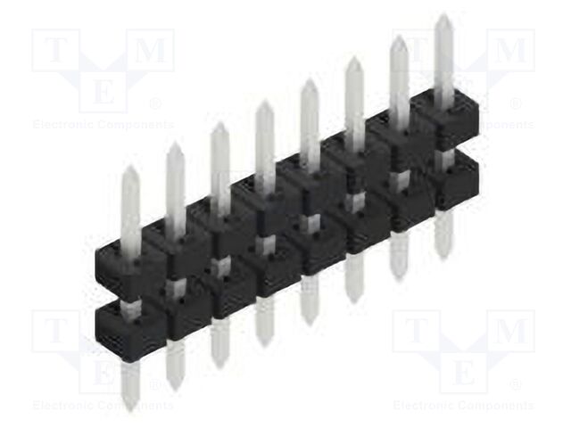 Connector: pin strips; pin header; male; PIN: 8; 2mm; THT; 1x8; 100V