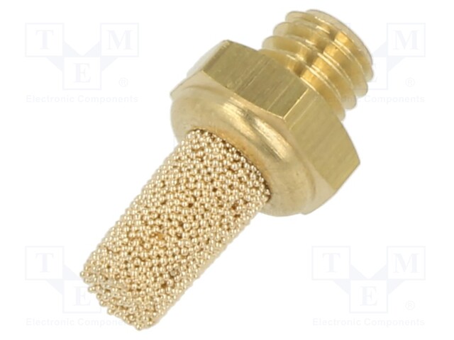 Sound suppression silencer; Thread: M5; sintered bronze; F: 4mm