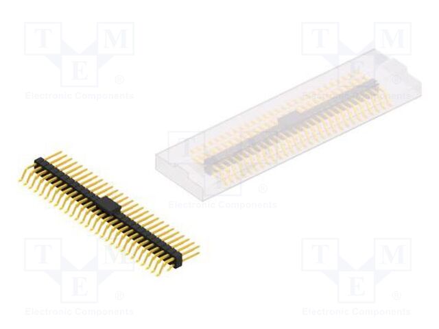Connector: pin strips; pin header; male; PIN: 56; 2.54mm; SMT; 2x28