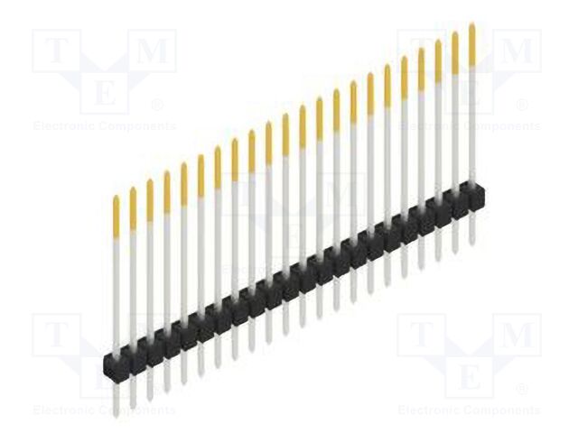 Connector: pin strips; pin header; male; PIN: 22; 2.54mm; THT; 1x22