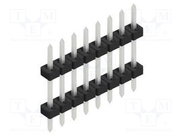 Connector: pin strips; pin header; male; PIN: 8; 2mm; THT; 1x8; 100V