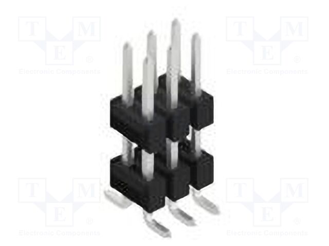Connector: pin strips; pin header; male; PIN: 6; 2.54mm; SMT; 2x3