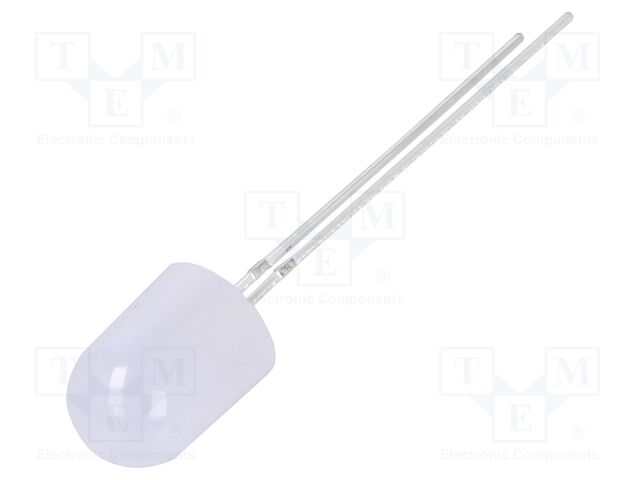 LED; 8mm; white cold; 1120÷1560mcd; 30°; Front: convex; 2.9÷3.4VDC