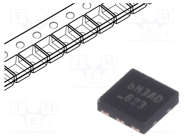 Transistor: P-MOSFET x2; unipolar; -20V; -3.6A; 1.4W; MicroFET