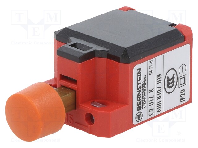 Limit switch; NO + NC; 10A; max.240VAC; rectangle 8,5x3,5mm; IP20