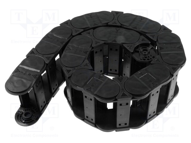 Cable chain; E4.32; Bend.rad: 125mm; L: 1008mm; open on both sides
