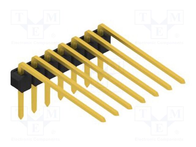 Connector: pin strips; pin header; male; PIN: 7; 2.54mm; THT; 1x7