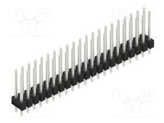Connector: pin strips; pin header; male; PIN: 42; 2.54mm; THT; 2x21