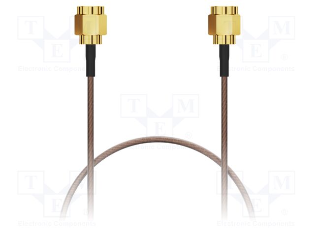 Cable; 152.4mm; SMA male,both sides; brown; straight; -40÷125°C