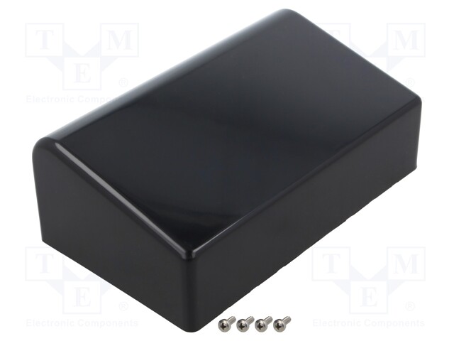 Enclosure: desktop; 1595; X: 161mm; Y: 96mm; Z: 58mm; ABS; black
