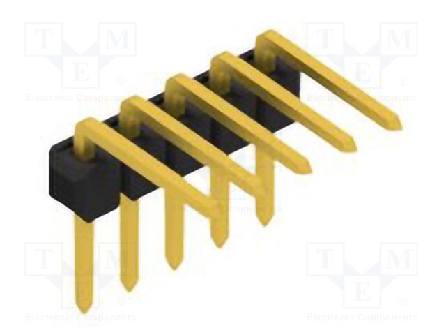 Connector: pin strips; pin header; male; PIN: 5; 2.54mm; THT; 1x5