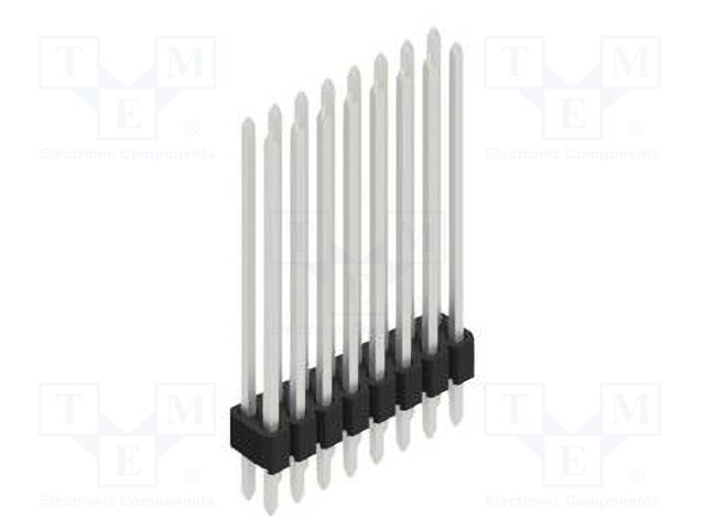 Connector: pin strips; pin header; male; PIN: 16; 1.27mm; THT; 2x8