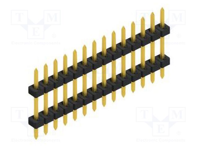 Connector: pin strips; pin header; male; PIN: 14; 2mm; THT; 1x14
