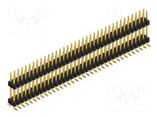 Connector: pin strips; pin header; male; PIN: 72; 2.54mm; SMT; 2x36