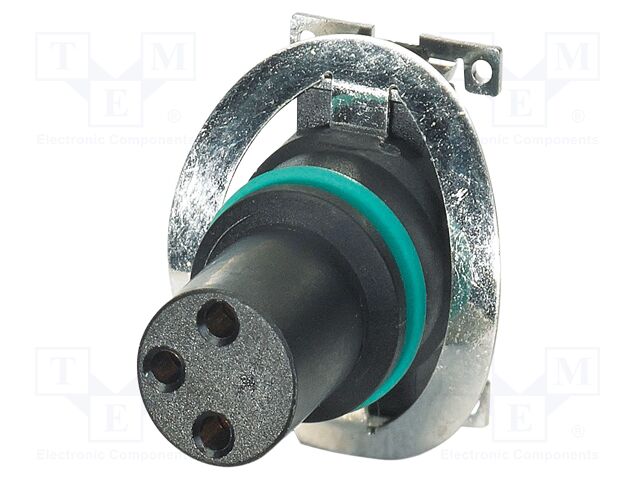 Connector: M8; PIN: 3; 4A; 48V; straight; shielded; contact insert